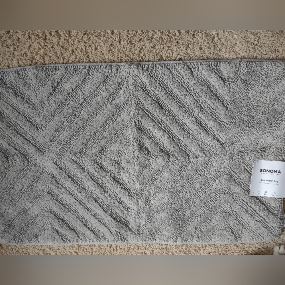 Sonoma grey bath room rug